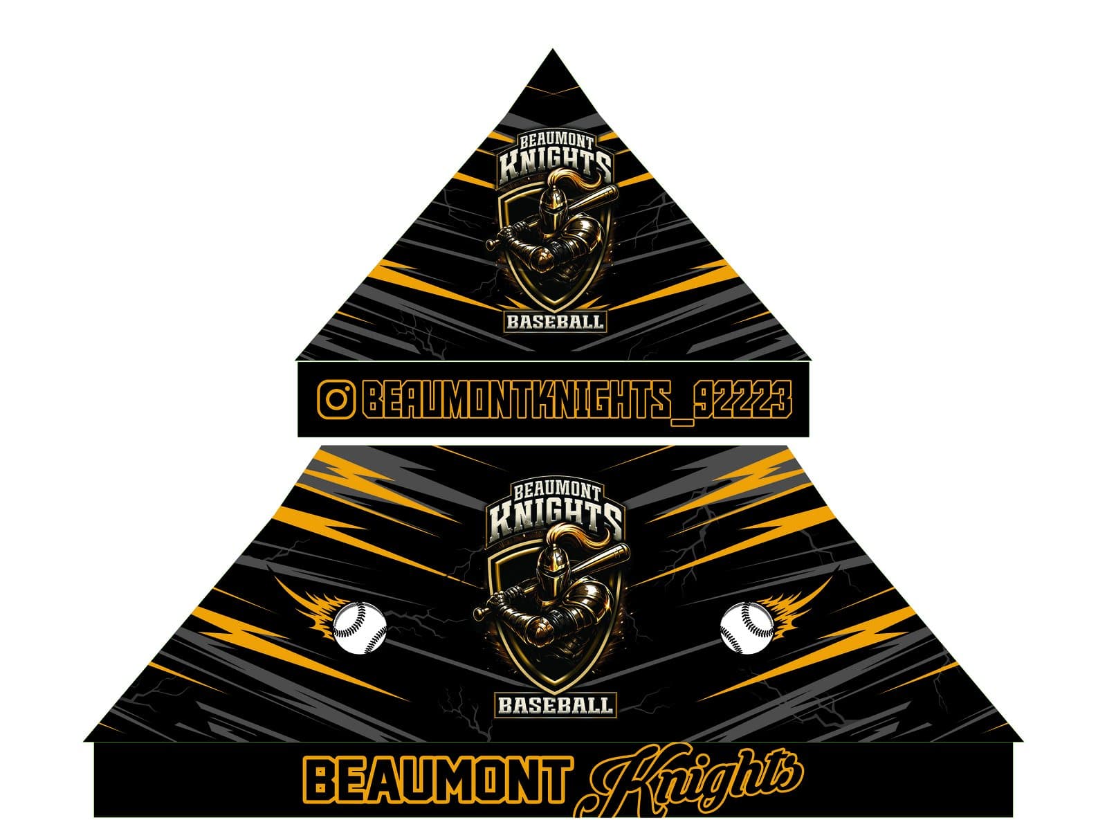Beaumont Knights Baseball canopy design