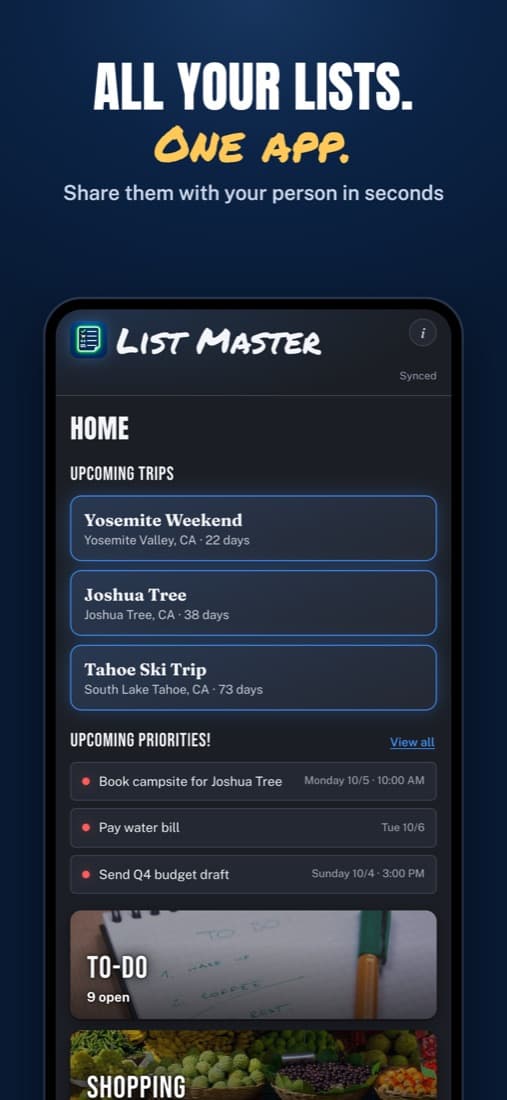 List Master screenshot 1