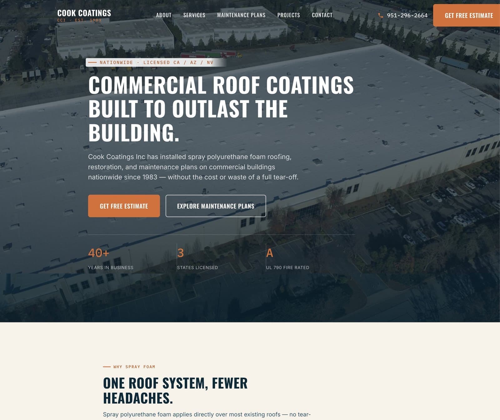 Cook Coatings website preview
