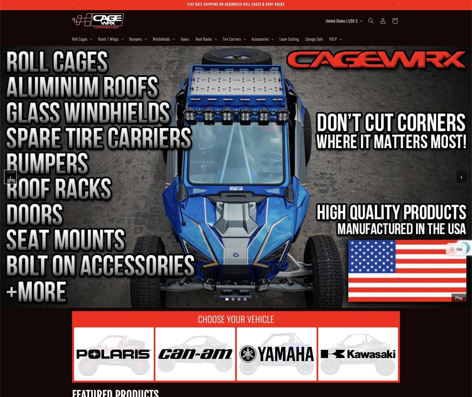 CageWRX website preview